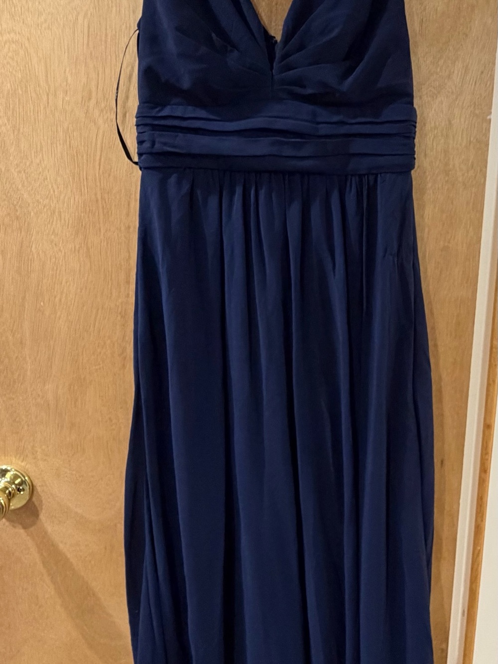 Lulu's Strapless Navy Formal Gown